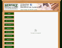 Tablet Screenshot of heritagekitchen.com